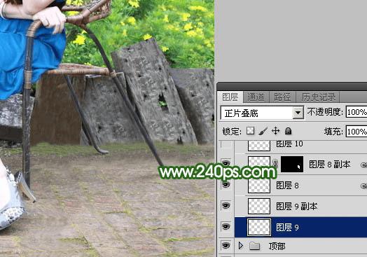 怎么样使用ps快速去掉人物前面碍眼的椅子?