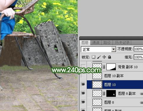 怎么样使用ps快速去掉人物前面碍眼的椅子?