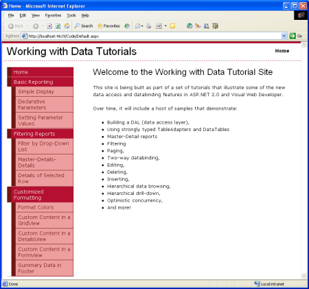 如何在ASP.NET 2.0中创建母版页和站点导航?