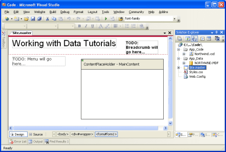 如何在ASP.NET 2.0中创建母版页和站点导航?