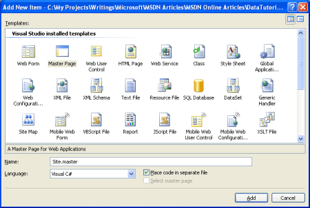 如何在ASP.NET 2.0中创建母版页和站点导航?