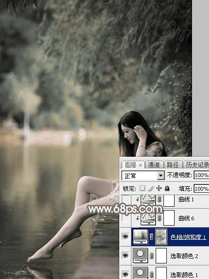 怎么样在ps中为湖景图片打造出唯美的红褐色效果?