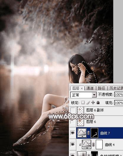 怎么样在ps中为湖景图片打造出唯美的红褐色效果?