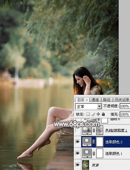 怎么样在ps中为湖景图片打造出唯美的红褐色效果?