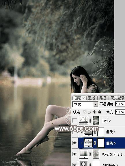 怎么样在ps中为湖景图片打造出唯美的红褐色效果?