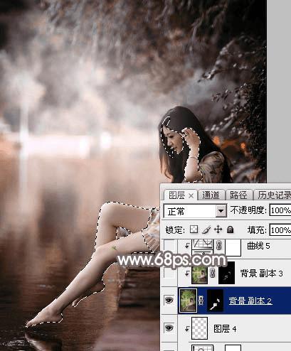 怎么样在ps中为湖景图片打造出唯美的红褐色效果?