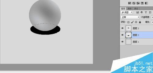 在ps中使用渐变工具制作立体的石膏球的办法