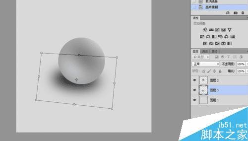 在ps中使用渐变工具制作立体的石膏球的办法