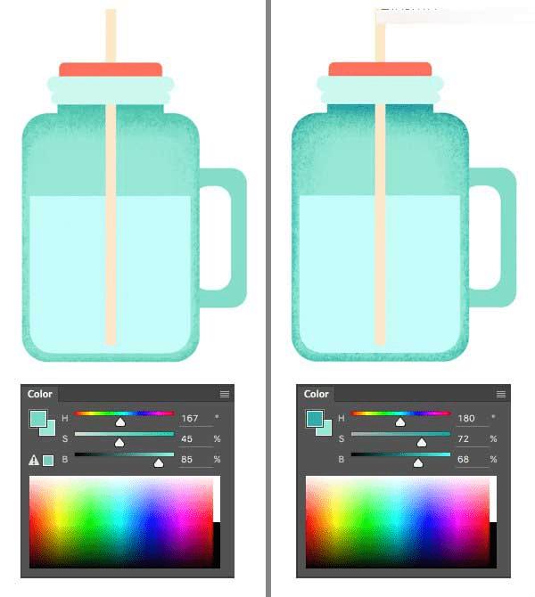 在ps中合成柠檬杯插画的办法