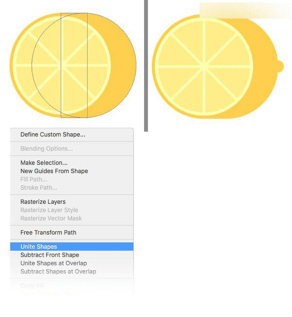 在ps中合成柠檬杯插画的办法