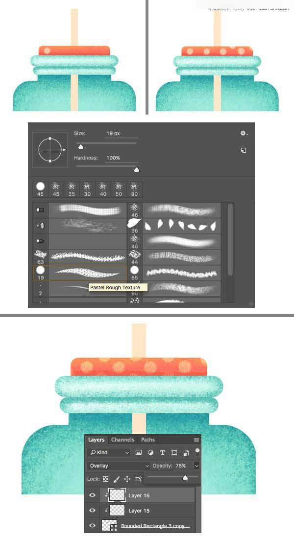 在ps中合成柠檬杯插画的办法