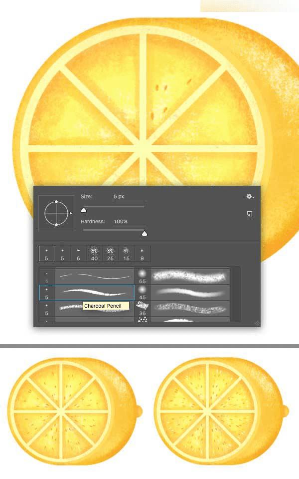 在ps中合成柠檬杯插画的办法