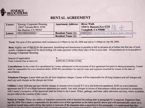 硅谷之行租房记的内容知识介绍