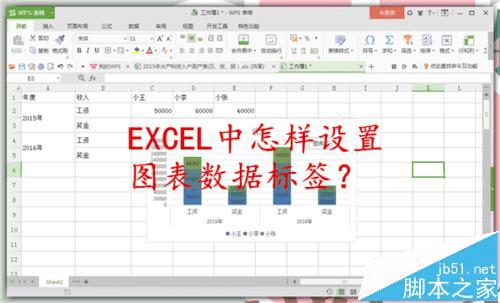 使用EXCEL图表数据设置标签的步骤