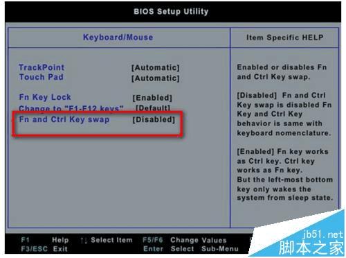 Thinkpad�ʼǱ���Fn����Ctrl�������Ĳ���