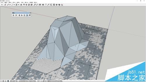 如何在sketchup中使用沙盒工具网格创建地形图?