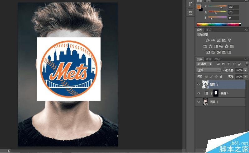 如何在PS中将图片合成人脸彩绘效果?