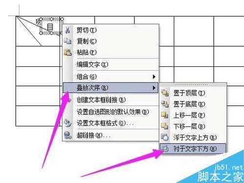 使用word在表格的表头中输入文字的方法