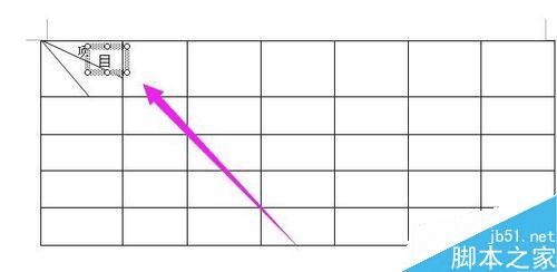 使用word在表格的表头中输入文字的方法