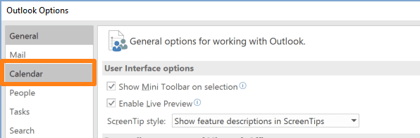 在Microsoft outlook日历中添加第二个时区的步骤