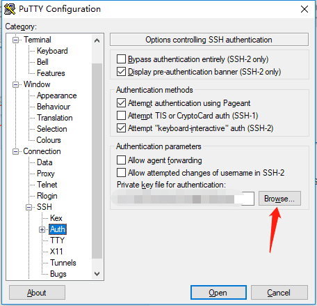 使用putty免密码登陆ubuntu主机
