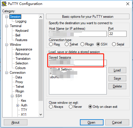 使用putty免密码登陆ubuntu主机