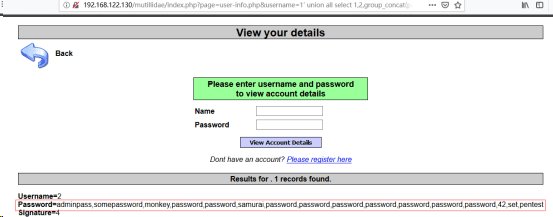 初探SQL注入--安全