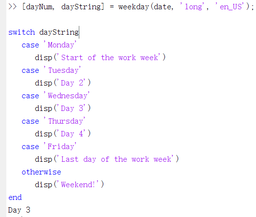 Matlab编程语言(五)--条件语句