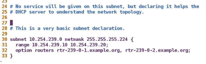 Linux下的dhcp服务配置