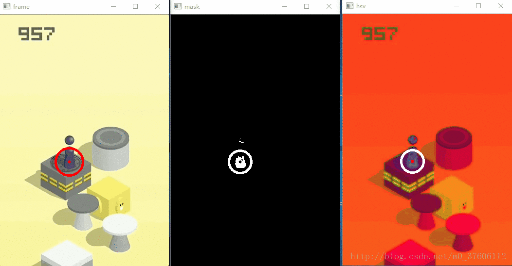 我们给出动态图,可以看一下动态实时识别的效果.