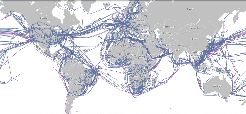 图片来自:海底光缆分布图