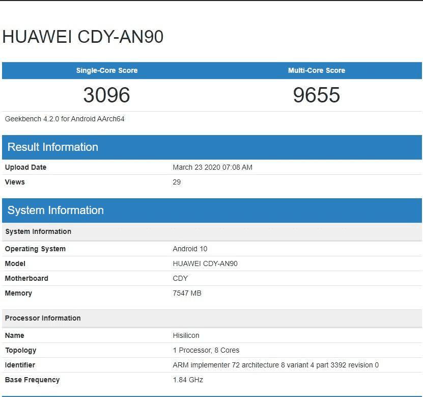 麒麟820跑分全面曝光:表现不如预期,集成mali-g57 gpu