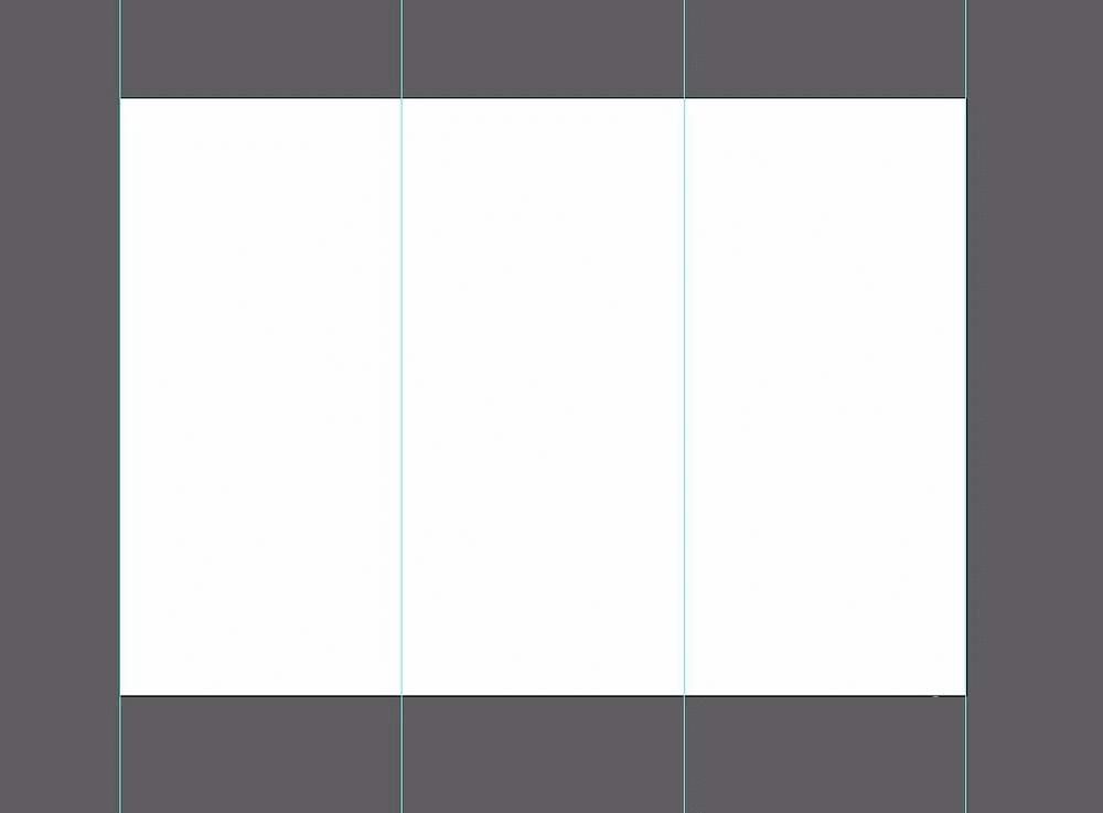 三联屏封面素材白色图片